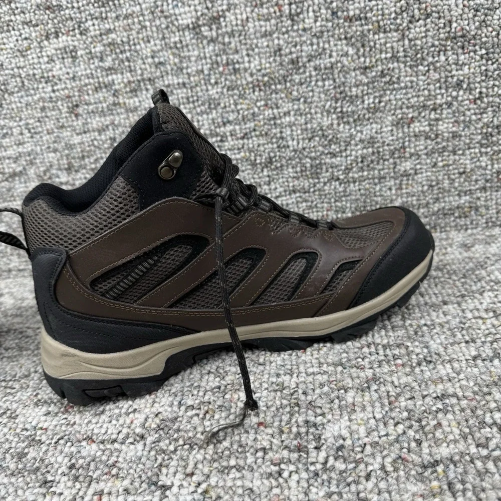 Eddie Bauer Graham Boots Mens 12 M Shoes Hiking Leather Waterproof Brown